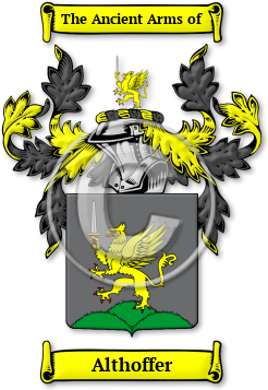 Althoffer Family Crest Download (jpg) Legacy Series - 150 DPI