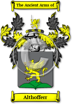 Althofferr Family Crest Download (JPG) Legacy Series - 600 DPI