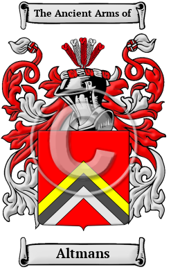 Altmans Family Crest/Coat of Arms