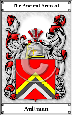 Aultman Family Crest Download (JPG)  Book Plated - 150 DPI