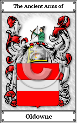 Oldowne Family Crest Download (JPG)  Book Plated - 150 DPI