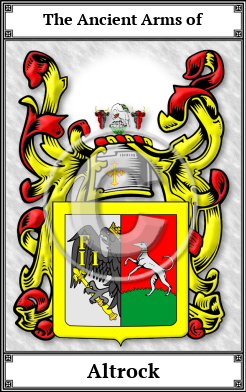 Altrock Family Crest Download (JPG)  Book Plated - 150 DPI