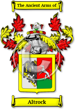 Altrock Family Crest Download (jpg) Legacy Series - 150 DPI