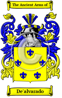 De'alvarado Family Crest Download (JPG) Heritage Series - 600 DPI