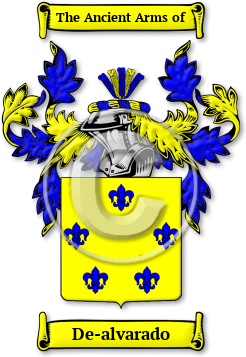 De-alvarado Family Crest Download (JPG) Legacy Series - 600 DPI
