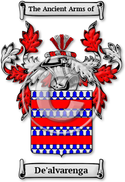 De'alvarenga Family Crest Download (jpg) Legacy Series - 150 DPI