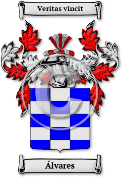 Álvares Family Crest Download (jpg) Legacy Series - 150 DPI