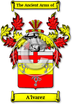 A'lvarez Family Crest Download (jpg) Legacy Series - 150 DPI