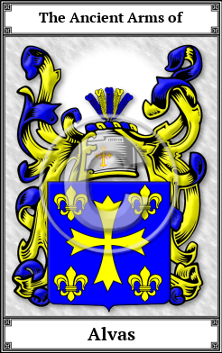 Alvas Family Crest Download (JPG)  Book Plated - 150 DPI