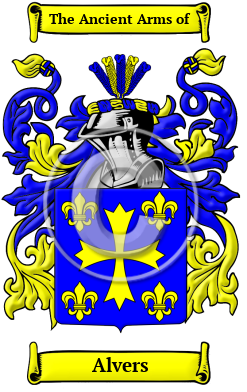 Alvers Family Crest Download (JPG) Heritage Series - 600 DPI