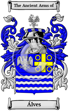 Álves Family Crest Download (JPG) Heritage Series - 300 DPI