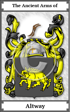 Altway Family Crest Download (JPG) Book Plated - 600 DPI