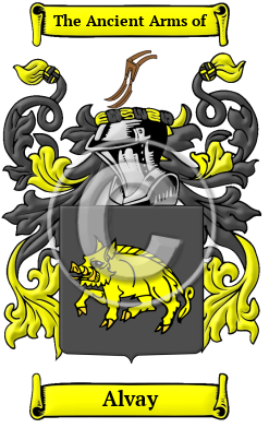 Alvay Family Crest/Coat of Arms