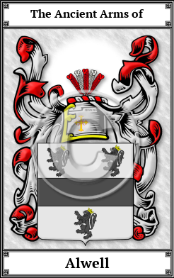 Alwell Family Crest Download (JPG)  Book Plated - 150 DPI