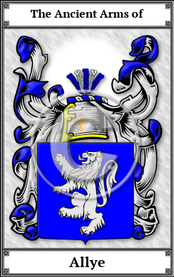 Allye Family Crest Download (JPG)  Book Plated - 150 DPI