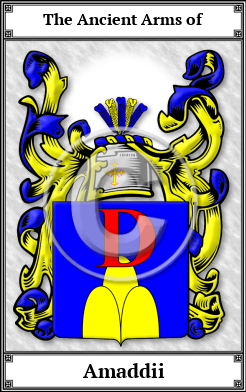 Amaddii Family Crest Download (JPG) Book Plated - 600 DPI