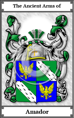 Amador Family Crest Download (JPG) Book Plated - 600 DPI