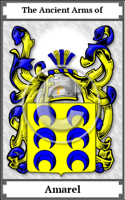 Amarel Family Crest Download (JPG)  Book Plated - 150 DPI