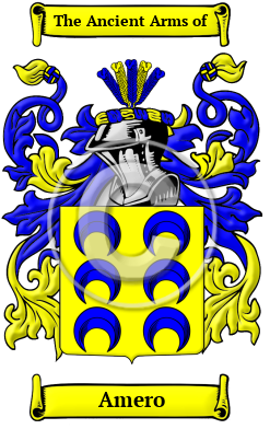 Amero Family Crest Download (JPG) Heritage Series - 600 DPI