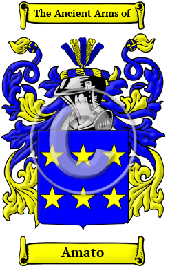 Amato Family Crest/Coat of Arms