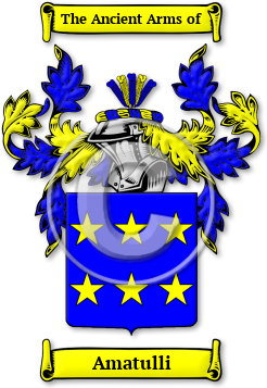 Amatulli Family Crest Download (jpg) Legacy Series - 150 DPI