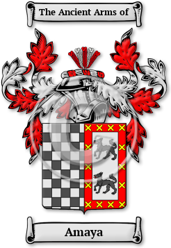 Amaya Family Crest Download (jpg) Legacy Series - 150 DPI