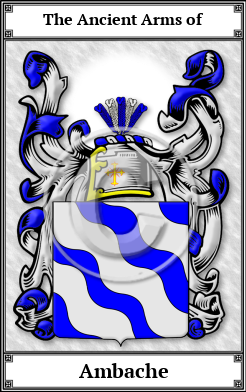 Ambache Family Crest Download (JPG) Book Plated - 600 DPI