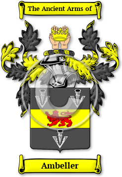 Ambeller Family Crest Download (jpg) Legacy Series - 150 DPI