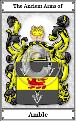 Amble Family Crest Download (JPG)  Book Plated - 150 DPI