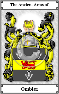 Ombler Family Crest Download (JPG) Book Plated - 600 DPI