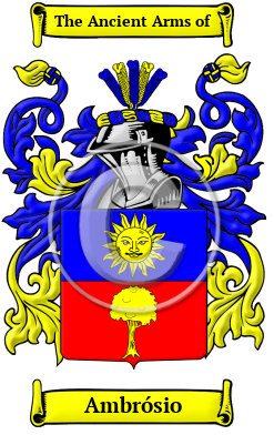 Ambrósio Family Crest/Coat of Arms