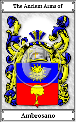 Ambrosano Family Crest Download (JPG)  Book Plated - 150 DPI