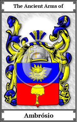 Ambrósio Family Crest Download (JPG)  Book Plated - 150 DPI