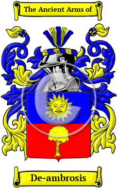 De-ambrosis Family Crest Download (JPG) Heritage Series - 300 DPI