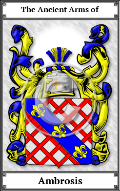 Ambrosis Family Crest Download (JPG)  Book Plated - 150 DPI