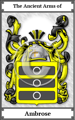 Ambrose Family Crest Download (JPG)  Book Plated - 150 DPI