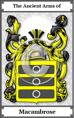 Macambrose Family Crest Download (JPG) Book Plated - 600 DPI