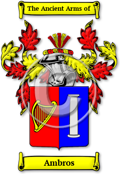 Ambros Family Crest Download (jpg) Legacy Series - 150 DPI