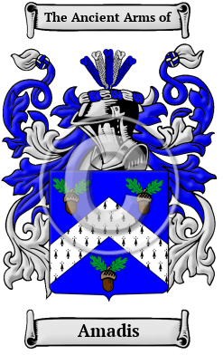 Amadis Family Crest/Coat of Arms