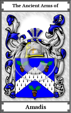 Amadis Family Crest Download (JPG)  Book Plated - 150 DPI