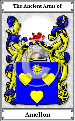 Amellon Family Crest Download (JPG)  Book Plated - 150 DPI