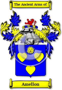Amellon Family Crest Download (jpg) Legacy Series - 150 DPI