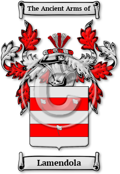 Lamendola Family Crest Download (jpg) Legacy Series - 150 DPI