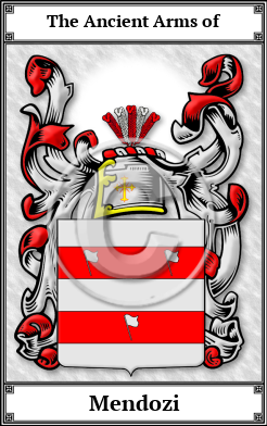 Mendozi Family Crest Download (JPG) Book Plated - 600 DPI