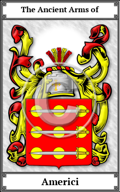 Americi Family Crest Download (JPG)  Book Plated - 150 DPI