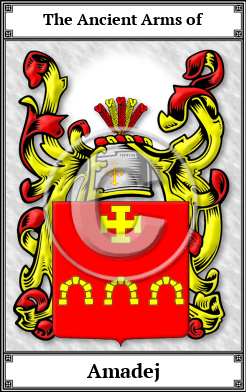 Amadej Family Crest Download (JPG)  Book Plated - 150 DPI