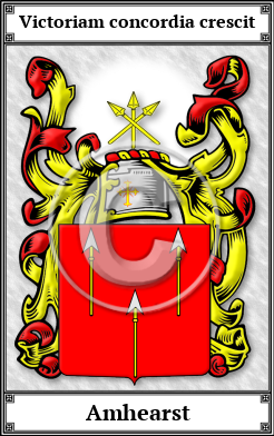 Amhearst Family Crest Download (JPG) Book Plated - 600 DPI