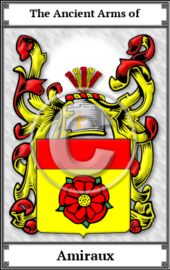 Amiraux Family Crest Download (JPG)  Book Plated - 150 DPI