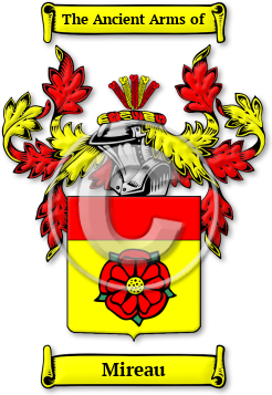 Mireau Family Crest Download (jpg) Legacy Series - 150 DPI