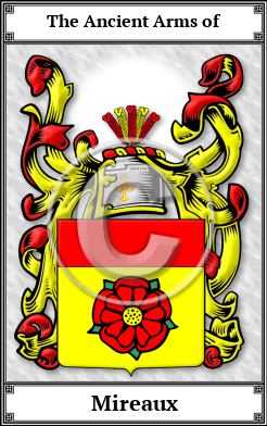 Mireaux Family Crest Download (JPG)  Book Plated - 150 DPI